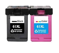 DEFIYAN Compatible Replacement Compatible With 61 XL Black Ink Cartridge 61XL Compatible With Printers 1000 1050 1050A 1510 2000 2050 2050A 3000(1BLACK 1COLOR)