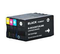 DEFIYAN Compatible Replacement Ink Cartridge Compatible With 953XL 957XL Compatible With Officejet Pro 7740 8210 8702 8710 8720 8725 8730 8740 Printers(ONE SET 4COLORS)