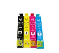 DEFIYAN Compatible T1711 Ink Cartridge Compatible With Printers XP-33 XP-103 XP-203 XP-207 XP-303 XP-306 XP-403 XP-406 XP-313 XP-323 XP-413 XP-423(1 SET(4 PCS))