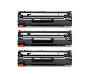 DEFIYAN Compatible Toner Carrier Replacement Compatible With P1002 P1003 P1004 P1005 P1006 P1009 Black With Chip Model 435A 435 35a CB435A(3pcs-Black)