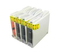 DEFIYAN Einkshop Compatible Ink Cartridge Compatible With DCP-130C DCP-135C MFC-235C MFC-240 Compatible With LC10 LC37 LC51 LC57 LC960 LC970 LC1000(1set)