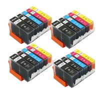 DEFIYAN Einkshop Compatible Ink Cartridge PGI 520 XL CLI 521 XL Compatible With IP3600 IP4600 IP4700 MP540 MP550 620(4SET)