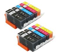 DEFIYAN Einkshop Compatible Ink Cartridge PGI 520 XL CLI 521 XL Compatible With IP3600 IP4600 IP4700 MP540 MP550 620(2SET)