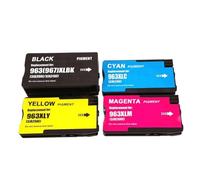 DEFIYAN Einkshop Compatible Ink Cartridge Set Compatible With 963XL 967XL 963 967 Compatible With OfficeJet Pro 9010 9015 In 4 Colors