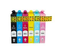 DEFIYAN Einkshop Compatible Ink Cartridge Set T0801 T0806 For Various Printers Including P50 PX650 PX700 PX800 PX710 PX720 PX810 PX820 R265 R285 R360 RX560 RX585