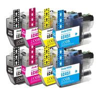 DEFIYAN Einkshop Standard Capacity Compatible Ink Cartridge Compatible With MFC-J1010DW DCP-J1050DW DCP-J1140DW LC451 451(2SET)
