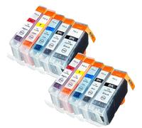 DEFIYAN EinkshopPGI-5 5BK CLI-8 4color Compatible Ink Cartridge Compatible With IX4000 IX5000 IP3300 IP3500 MP510 MP520 MP520X MX700 Compatible Use(2SET)