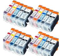 DEFIYAN EinkshopPGI-5 5BK CLI-8 4color Compatible Ink Cartridge Compatible With IX4000 IX5000 IP3300 IP3500 MP510 MP520 MP520X MX700 Compatible Use(4SET)