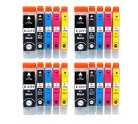 DEFIYAN EU Compatible Ink Cartridge Set Compatible With 33XL 33 T3351 T3361 Expression XP 530 540 630 640 635 645 830 900 Printers(T3351-T3364 4set)