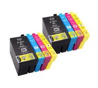 DEFIYAN EU Compatible Ink Cartridges Set T2701 T2702 T2703 T2704 T2711 Compatible With WorkForce WF3620 WF3640 WF7110 WF7610 WF7620(EU T2711 2set)