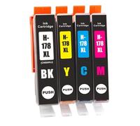 DEFIYAN H-178 Compatible Ink Cartridge Compatible With Models C6380 C6300 C5300 C5380 D5460 D5400 D5510 D5520 B109a B110a 3520 4620 HP178 XL 178XL(1 SET 4 COLORS)