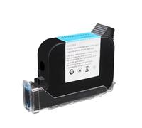 DEFIYAN Handheld Inkjet Printer Compatible Ink Cartridge Compatible With Production Date Barcode Label Coding Machine(1xBlue-25.4mm)
