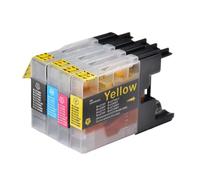 DEFIYAN Ink Cartridge Compatible With DCP-J525W J725DW MFC-J430W J625DW J6510 J6710 J6910 J825 J5910DW Models(1set 4colors)