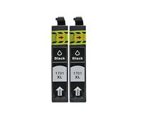 DEFIYAN Ink Cartridge Compatible With T1711 T1712 T1713 T1714 Compatible With XP103 XP203 XP207 XP303 XP306 XP313 XP33 XP403 XP406 XP413 Printers(2 black)