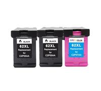 DEFIYAN Ink Cartridge Replacement 62XL Compatible With 62 Series Compatible With OfficeJet 200 5540 5740 5542 7640 Printers(2BK AND 1COLOR)