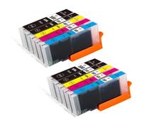 DEFIYAN Ink Cartridge Replacement Compatible With PGI-580XXL CLI-581XXL Compatible With TS8150 TS8151 TS8152 TS9150 TS9155 TS6250 TS8250 TS8251 Printers(10PCS 2SET)
