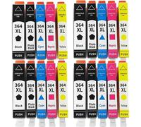 DEFIYAN Ink Cartridges Compatible With 364 XL Compatible With 5520 6510 6520 7510 B109 B110 B209 C310 C410(4SET 20PK)