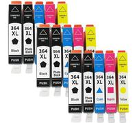 DEFIYAN Ink Cartridges Compatible With 364 XL Compatible With 5520 6510 6520 7510 B109 B110 B209 C310 C410(3SET 15PK)