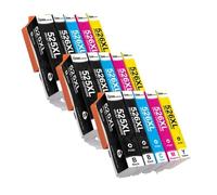 DEFIYAN INKARENA Compatible Ink Cartridge Compatible With PGI525 CLI526 PGI 525XL CLI 526XL Compatible With MG5100 MG5120 IX6500 IX6550 MX715 MX882(PGI 525 CLI 526 3Set)