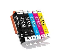 DEFIYAN INKARENA Compatible Ink Cartridge PGI-480 CLI-481 Compatible With TS8140 TS8240 TS9140 TS8340 Printers(PGI-480 CLI-481 1Set)