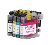 DEFIYAN KMCYinks Compatible Ink Cartridge Compatible With LC123 Compatible With MFC-J4510DW MFC-J4610DW MFC-J4410DW MFC-J4710DW(1Set)