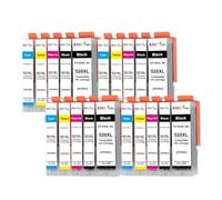 DEFIYAN KMCYinks PGI-520 CLI-521 XL Ink Cartridge Compatible With IP3600 IP4600 IP4700 MP540 MP550 MP560 MP620 MP630 MP640 Printers(4Set)