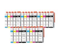 DEFIYAN KMCYinks PGI-520 CLI-521 XL Ink Cartridge Compatible With IP3600 IP4600 IP4700 MP540 MP550 MP560 MP620 MP630 MP640 Printers(5Set)