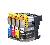 DEFIYAN LC101 LC103 Ink Cartridge Compatible With DCP-J152W MFC-J245 MFC-J285DW MFC-J450DW MFC-J470DW MFC-J475DW Printers(1set 4colors)