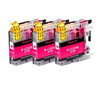 DEFIYAN LC221 LC223 Compatible Ink Cartridge Compatible With MFC-J4420DW J4620DW J4625DW J5320DW(3PCS Magenta)