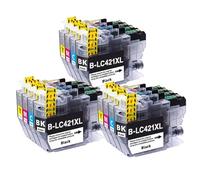 DEFIYAN LC421XL LC421 Compatible Ink Cartridge Compatible With DCP-J1050DW MFC-J1010DW DCP-J1140DW Printers(3SET)