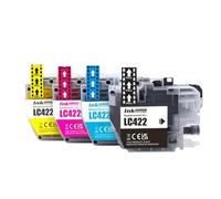 DEFIYAN LC422 Compatible Ink Cartridge Compatible With MFC-J5340DW MFC-J5345DW MFC-J5740DW MFC-J6540DW J6940DW(One set 4colors)