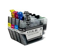 DEFIYAN LC431XL LC431 Compatible Ink Cartridge Compatible With DCPJ1050DW DCPJ1140DW MFCJ1010DW Printers(LC431XL 1SET 4PCS)