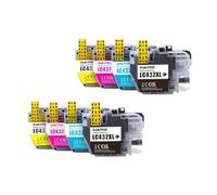 DEFIYAN LC432XL Compatible Ink Cartridge Compatible With MFC-J5340DW MFC-J5740DW MFC-J6540DW MFC-J6740DW MFC-J6940DW Printers(2BK-2C-2M-2Y)
