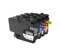 DEFIYAN LC456 Compatible Ink Cartridge Compatible With MFC-J4340DW MFC-J4540DW Printers Standard Capacity(ONE SET 4COLORS)