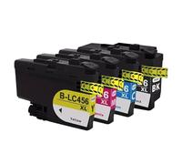DEFIYAN LC456XL Compatible Ink Cartridge Compatible With MFC-J4340DW MFC-J4540DW Printers(ONE SET 4COLORS)