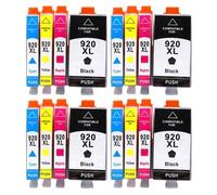 DEFIYAN Magnetic 920XL Replacement Ink Cartridge Compatible With 920XL Compatible With Officejet 6000 6500 6500A 7000 7500 7500A Printers(4Set)