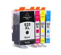 DEFIYAN Magnetic 920XL Replacement Ink Cartridge Compatible With 920XL Compatible With Officejet 6000 6500 6500A 7000 7500 7500A Printers(1Set)
