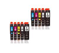 DEFIYAN PGI-525 PGI525 CLI-526 Color Compatible Ink Cartridge Compatible With MG6150 Series Printers(BKPBKCMY-2set)