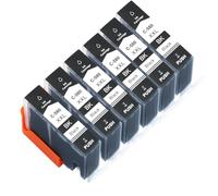 DEFIYAN PGI-580XXL Black Compatible Ink Cartridges Compatible With 580 581 Models TS9550 TS705 TR8550 TS8350 TS8351 TS6150 TS6151 TS6250 TS6350 TS6351(580XXL 6 BLACK)