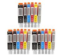 DEFIYAN PGI-650 CLI-651 Compatible Ink Cartridge Compatible With MG5460 MG5560 MG5660 MG6360 MG6460 MG6660 MX926 Printers(6Color 3set)