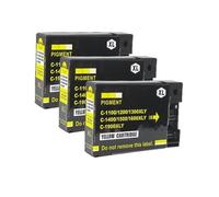 DEFIYAN PGI1500XL Compatible Ink Cartridge Compatible With MAXIFY MB2050 MB2150 MB2350 MB2750 Printers(YELLOW X 3)