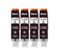 DEFIYAN PGI270 CLI271 Ink Cartridges Compatible Replacement Compatible With MG7720 TS8020 TS9020 TS5020 Printers 270xl 271xl(4PCS BK)