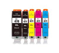 DEFIYAN PGI470 CLI471 Compatible Ink Cartridge Compatible With TS5040 MG5740 MG6840 TS6040 Printers(5pcs)