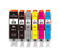 DEFIYAN PGI470 CLI471 Compatible Ink Cartridge Compatible With TS5040 MG5740 MG6840 TS6040 Printers(6pcs)