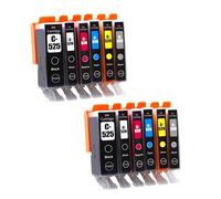 DEFIYAN PGI525 CLI526 Ink Cartridges Compatible With IP4850 Ix6550 MG5150 MG5250 MG6150 MG8150 MX885 MG5350 Printers(2 Set 6Color)