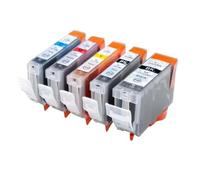 DEFIYAN PGI5BK CLI8XL PGI-5 CLI-8 Ink Cartridge Compatible With IP5300 MP500 MP530 IP4200 IP4300 IP4500 IP5200 IP5200R Printers(1 SET (5 PCS))
