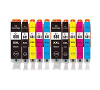 DEFIYAN PGI680 CLI681 Compatible Ink Cartridge Compatible With TS706 TR7560 TR8560 TS6160 TS6260(2SET)