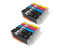 DEFIYAN PGI680 CLI681 Ink Cartridge Compatible With Various Inkjet Printers Including TR8560 TS6160 TS6260 TS9560 TS706 TR7560(2 SETS(10 PCS))