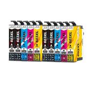 DEFIYAN QSYRAINBOW T603XL 603 XL Compatible Ink Cartridge Compatible With Printers XP2100 XP2105 XP3100 XP3105 XP4100 XP4105 WF2810 WF2830 WF2850(10PCS)