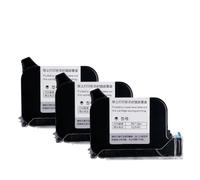 DEFIYAN QYG Compatible Multi-color 42ml Black Eco Solvent TIJ Hand Printer Ink Cartridge Compatible With 12.7mm No Encryption(1 solvent cartridge)